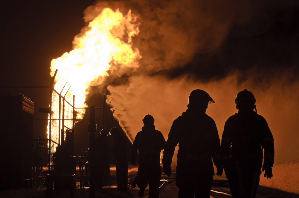 Firefighters-in-action